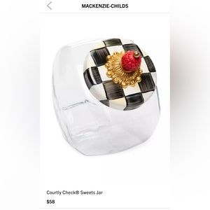 MacKenzie Childs Sweets Jar